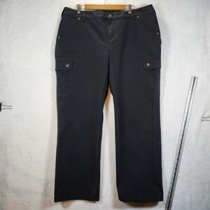 Duluth Womens  fleece lining Cargo Pants Straight Leg Stretch Utility Size 20x31